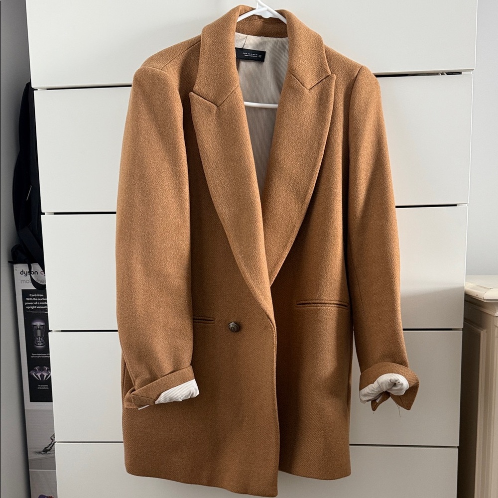 Zara Camel Blazer coat